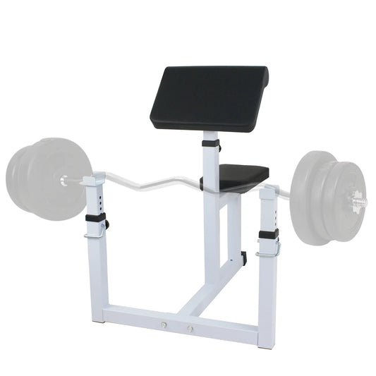 Adjustable Preacher Curl Bench Bicep Curl Weight Bench Max.550Lbs Home Gym Fitness Equipment